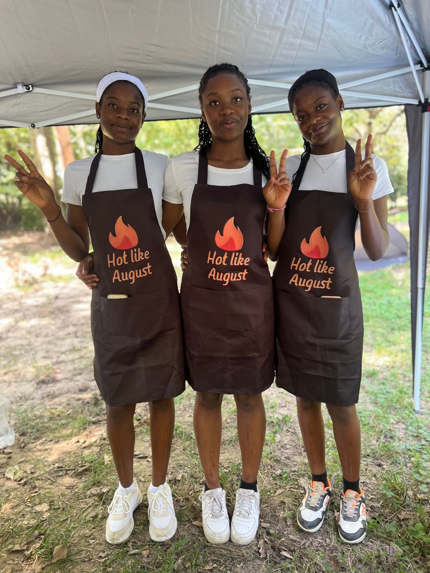 Hot Like August — catering team on set