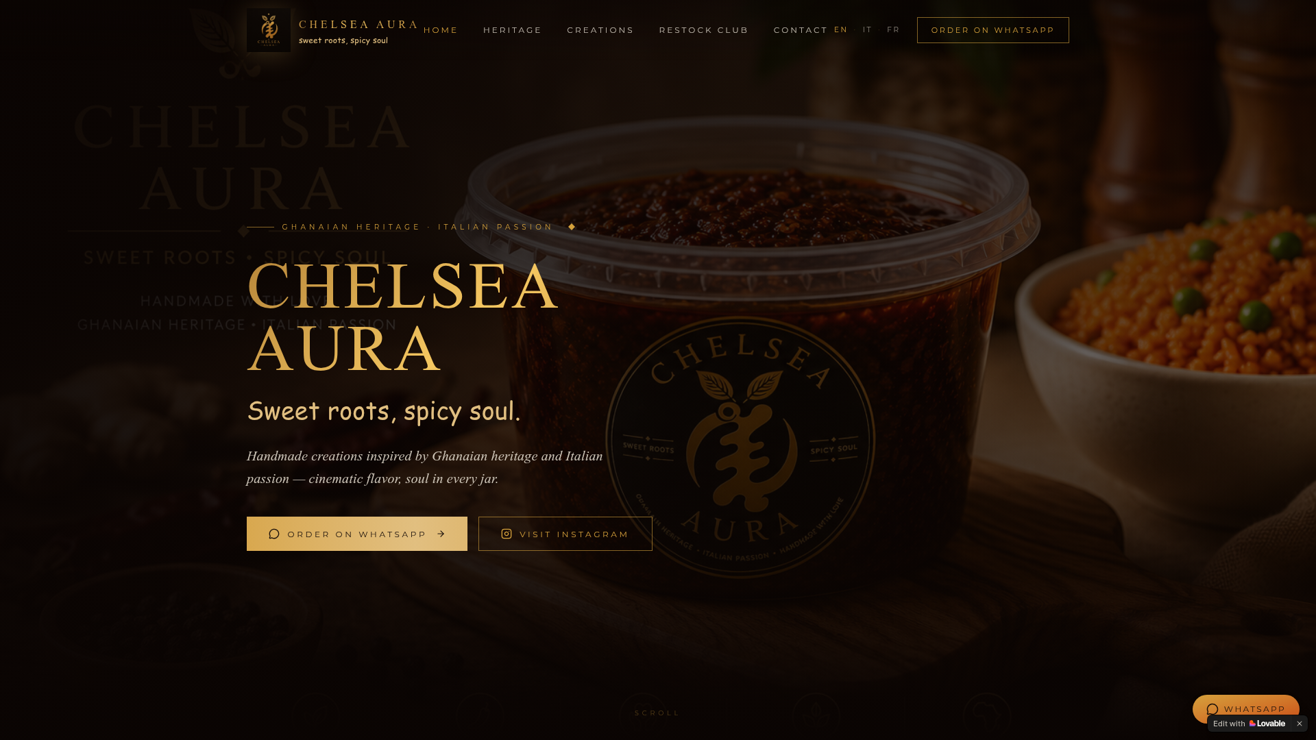 Chelsea Aura — website preview